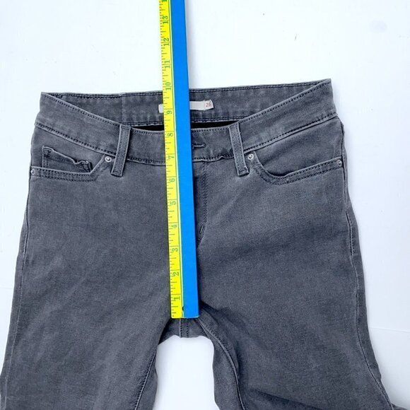 Levi's 711 Women's Jeans Grey Skinny Jeans Stretch size 26 length 30" - Picture 5 of 9